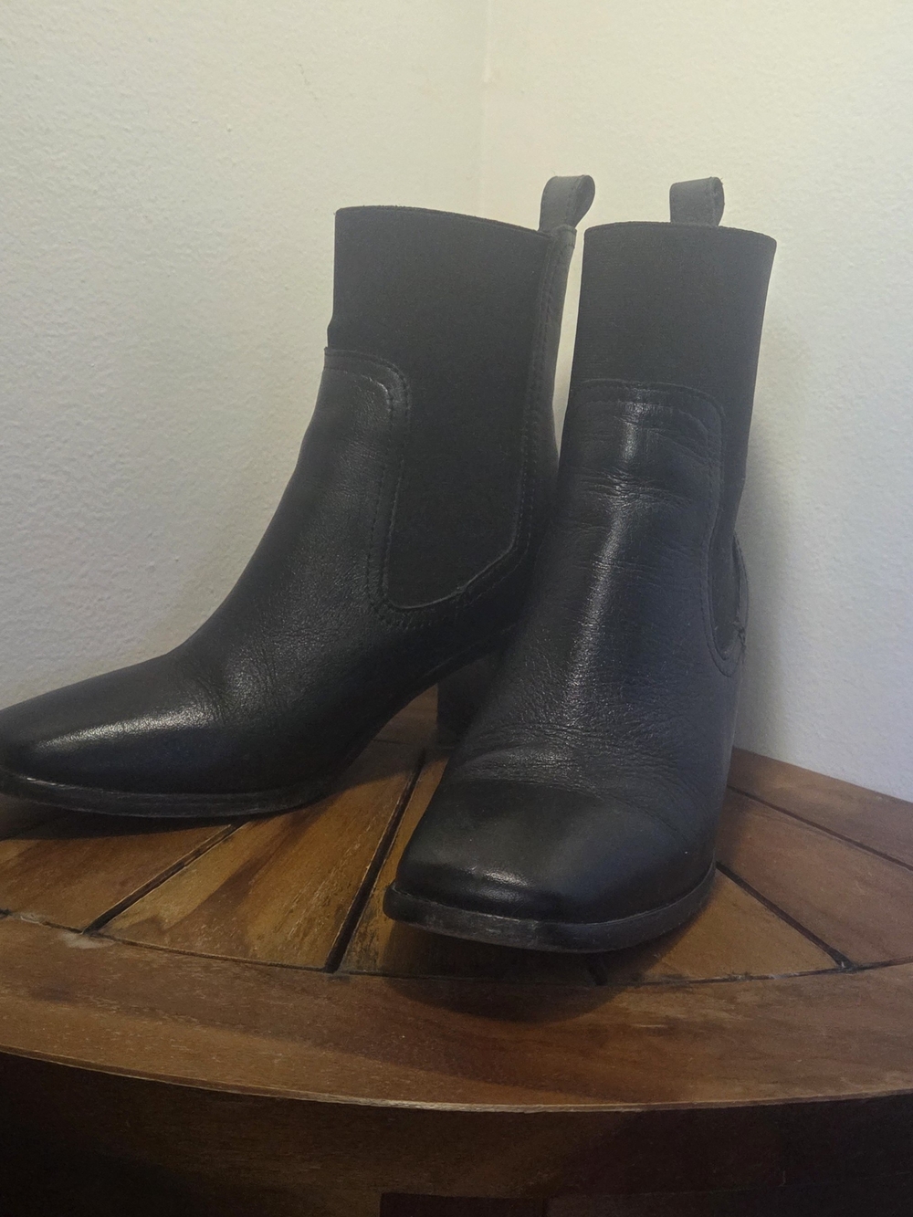 Classic Black Women's Heeled Ankle Boots